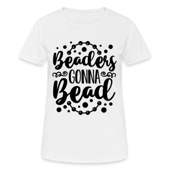Perles allant à Perles Perles Perles Perlage Bijoux Perlière Perlière - T-shirt respirant Femme - blanc - Devant - AI Model Female 172 dark (172cm)
