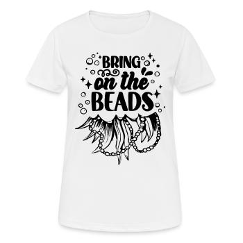 Bring On The Beads Beading Jewelry Making Beader - Women's Breathable T-Shirt - white - Front - AI Model Female 172 dark (172cm)