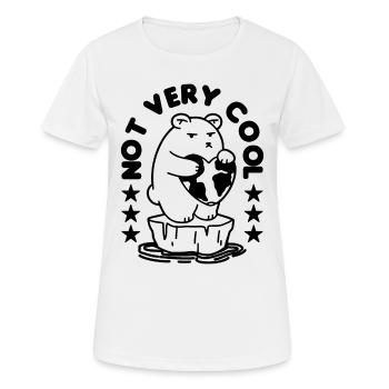 Not Very Cool Awareness Global Warming Advocate - Frauen T-Shirt atmungsaktiv - Weiß - Vorne - AI Model Female 172 dark (172cm)