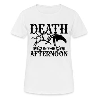 La mort dans l’après-midi aime le torero des arènes - T-shirt respirant Femme - blanc - Devant - AI Model Female 172 dark (172cm)
