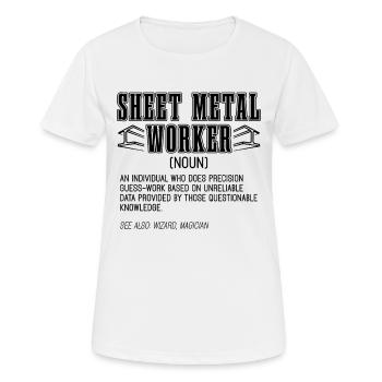 Sheet Metal Worker An Individual Who Metal Workers - Women's Breathable T-Shirt - white - Front - AI Model Female 172 dark (172cm)