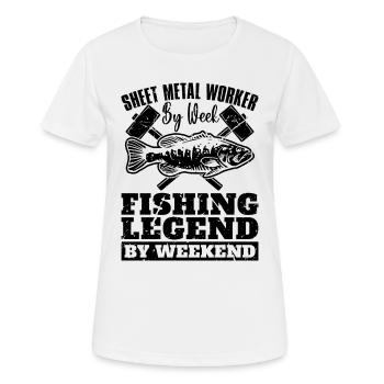 Sheet Metal Worker By Week Welder Metal Workers - Women's Breathable T-Shirt - white - Front - AI Model Female 172 dark (172cm)