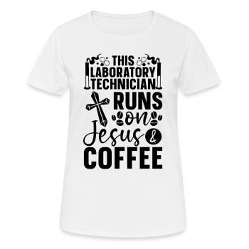 Labor Labortechniker Wissenschaft Geschenkidee - Frauen T-Shirt atmungsaktiv - Weiß - Vorne - AI Model Female 172 dark (172cm)