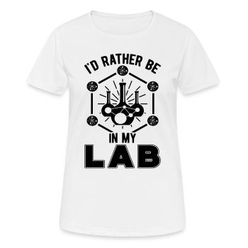 Labor Labortechniker Wissenschaft Geschenkidee - Frauen T-Shirt atmungsaktiv - Weiß - Vorne - AI Model Female 172 dark (172cm)
