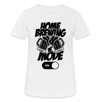 Home Brewing Fashion Beer Brewing Malt Home Brewer - Women's Breathable T-Shirt - white - Front - AI Model Female 172 dark (172cm)