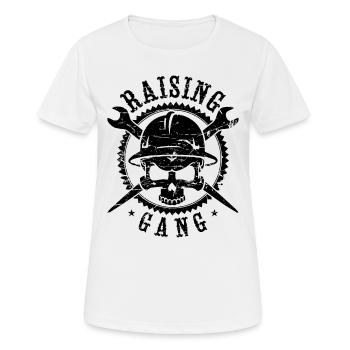 Raising Gang Ironworker Souder Serrurier Ferronniers - T-shirt respirant Femme - blanc - Devant - AI Model Female 172 dark (172cm)
