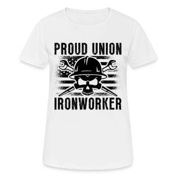 Fier syndicat des ferronniers Soudeur Serrurgon Ferronniers - T-shirt respirant Femme - blanc - Devant - AI Model Female 172 dark (172cm)