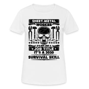 Sheet Metal Worker It's Not Just Mechanic Workers - Women's Breathable T-Shirt - white - Front - AI Model Female 172 dark (172cm)
