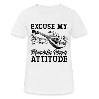 Excuse My Mandolin Country Music Mandolin Player - Frauen T-Shirt atmungsaktiv - Weiß - Vorne - AI Model Female 172 dark (172cm)