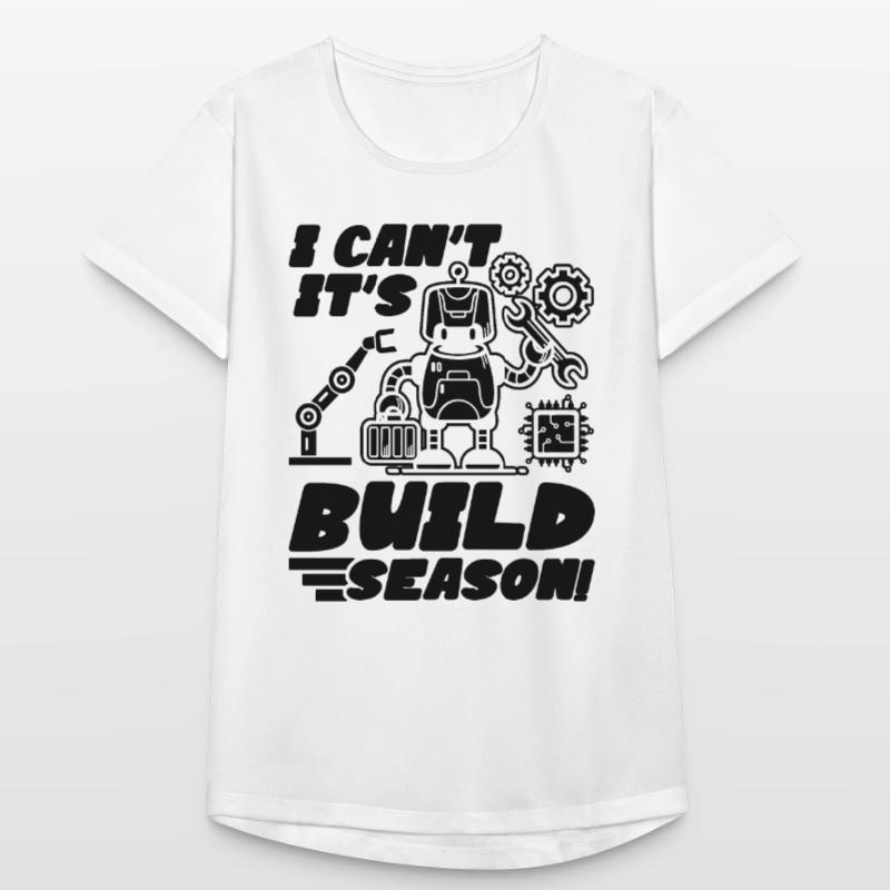 Je ne peux pas c’est la saison de construction Cyborg Robotics Engineer T-shirt respirant Femme