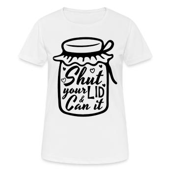 Fermez votre couvercle et peut-il mettre en conserve Homesteader Canner - T-shirt respirant Femme - blanc - Devant - AI Model Female 172 dark (172cm)