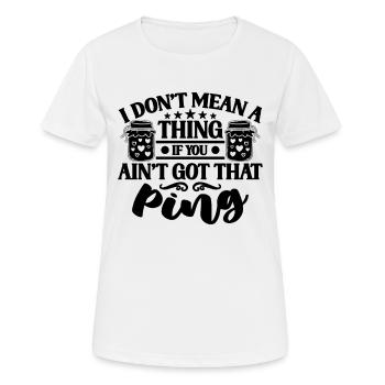 Je ne veux rien dire que la mise en conserve conserve la conserve la conserve - T-shirt respirant Femme - blanc - Devant - AI Model Female 172 dark (172cm)
