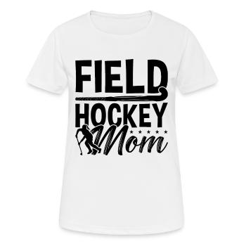 Field Hockey Mom Goalkeeper Lover Hockey Player - Women's Breathable T-Shirt - white - Front - AI Model Female 172 dark (172cm)