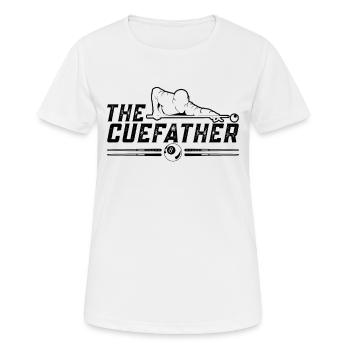 The Cuefather Cue Sports Loves Snooker Pool Player - Frauen T-Shirt atmungsaktiv - Weiß - Vorne - AI Model Female 172 dark (172cm)