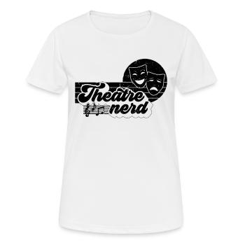 Theatre Nerd Retro Musical Broadway Theatre Actor - Women's Breathable T-Shirt - white - Front - AI Model Female 172 dark (172cm)