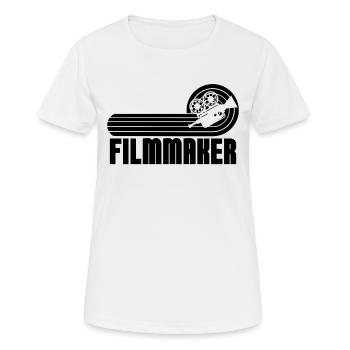 Cinéaste Rétro Cinématographie Réalisateur Cinéaste - T-shirt respirant Femme - blanc - Devant - AI Model Female 172 dark (172cm)