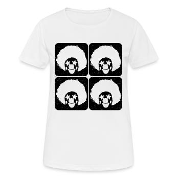 Clowns Retro Carnival Lover Juggling Circus Clowns - Women's Breathable T-Shirt - white - Front - AI Model Female 172 dark (172cm)