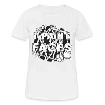 I Paint Faces Loves Cosmetologist Makeup Artists - Women's Breathable T-Shirt - white - Front - AI Model Female 172 dark (172cm)