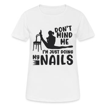 Don't Mind Me I'm Just Gymnastics Contortionist - Women's Breathable T-Shirt - white - Front - AI Model Female 172 dark (172cm)