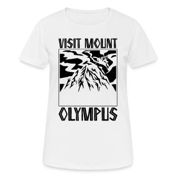 Visitez le mythe du mont Olympe Grèce Mythologie Lover - T-shirt respirant Femme - blanc - Devant - AI Model Female 172 dark (172cm)