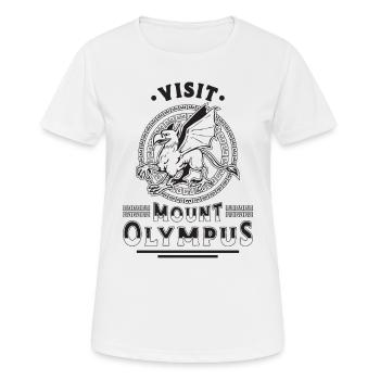 Visitez le mont Olympe Amateur de mythologie grecque antique - T-shirt respirant Femme - blanc - Devant - AI Model Female 172 dark (172cm)