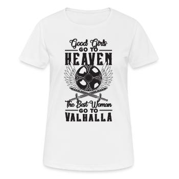 Good Girls Go To Heaven Mythologie nordique Valkyries - T-shirt respirant Femme - blanc - Devant - AI Model Female 172 dark (172cm)