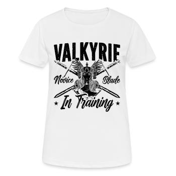 Valkyrie Novice Blade In Norse Viking Valkyries - Frauen T-Shirt atmungsaktiv - Weiß - Vorne - AI Model Female 172 dark (172cm)