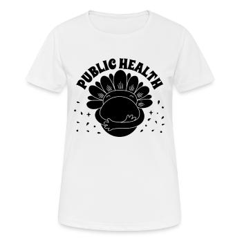 Infirmières en santé publique Scientifique Travailleur de la santé - T-shirt respirant Femme - blanc - Devant - AI Model Female 172 dark (172cm)
