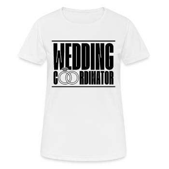 Wedding Coordinator Event Planner Wedding Planners - Frauen T-Shirt atmungsaktiv - Weiß - Vorne - AI Model Female 172 dark (172cm)