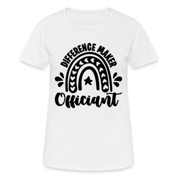 Difference Maker Officiant Marriage Officiant - Women's Breathable T-Shirt - white - Front - AI Model Female 172 dark (172cm)