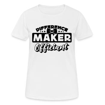 Difference Maker Officiant Counselor Officiant - Women's Breathable T-Shirt - white - Front - AI Model Female 172 dark (172cm)
