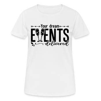 Your Dream Events Wedding Plan Wedding Planners - Frauen T-Shirt atmungsaktiv - Weiß - Vorne - AI Model Female 172 dark (172cm)