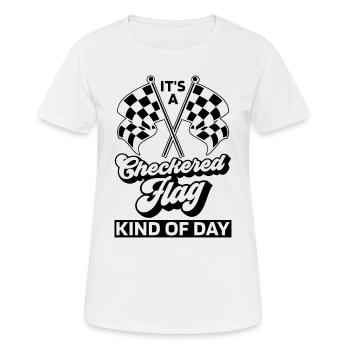 It's A Checkered Flag Kind Of Racetrack Kart Racer - Women's Breathable T-Shirt - white - Front - AI Model Female 172 dark (172cm)
