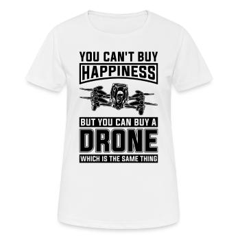 Vous ne pouvez pas acheter Happiness Racing Machine Drone Racer - T-shirt respirant Femme - blanc - Devant - AI Model Female 172 dark (172cm)