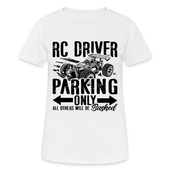 RC Driver Parking Only Loves Model Maker RC Racer - Women's Breathable T-Shirt - white - Front - AI Model Female 172 dark (172cm)