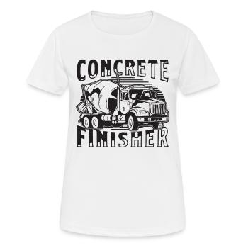 Finition de béton Construction Finitions de béton - T-shirt respirant Femme - blanc - Devant - AI Model Female 172 dark (172cm)