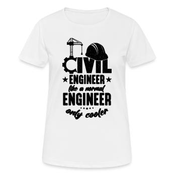Civil Engineer Like A Construction Civil Engineers - Women's Breathable T-Shirt - white - Front - AI Model Female 172 dark (172cm)