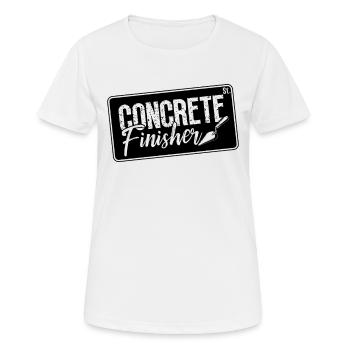 Finisseur de béton Mason Finisseurs de béton - T-shirt respirant Femme - blanc - Devant - AI Model Female 172 dark (172cm)