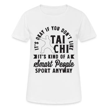 Ce n’est pas grave si vous ne faites pas de méditation Tai Chi Lover - T-shirt respirant Femme - blanc - Devant - AI Model Female 172 dark (172cm)
