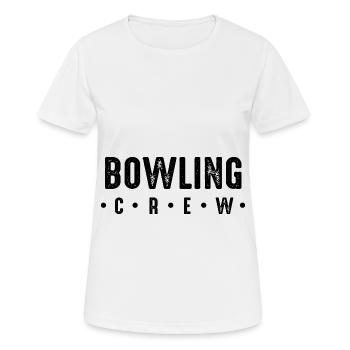 Équipe de bowling - T-shirt respirant Femme - blanc - Devant - AI Model Female 172 dark (172cm)