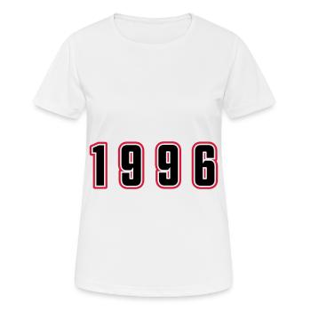 1996 Year Number - Women's Breathable T-Shirt - white - Front - AI Model Female 172 dark (172cm)