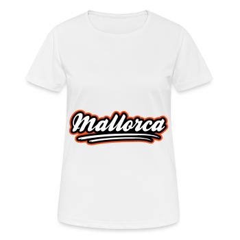 Majorque Élégant - T-shirt respirant Femme - blanc - Devant - AI Model Female 172 dark (172cm)