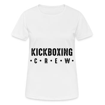 Kickboxing Crew - Frauen T-Shirt atmungsaktiv - Weiß - Vorne - AI Model Female 172 dark (172cm)