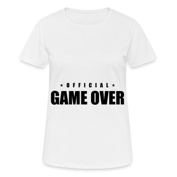 Game Over Slogan - T-shirt respirant Femme - blanc - Devant - AI Model Female 172 dark (172cm)