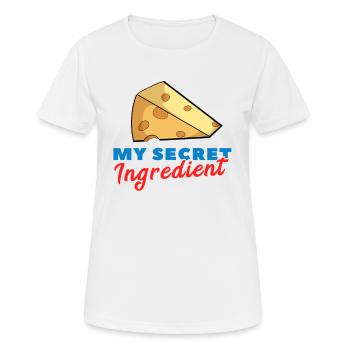 Käseliebhaber Käse Zutat Gouda Emmentaler Geschenk - Frauen T-Shirt atmungsaktiv - Weiß - Vorne - AI Model Female 172 dark (172cm)