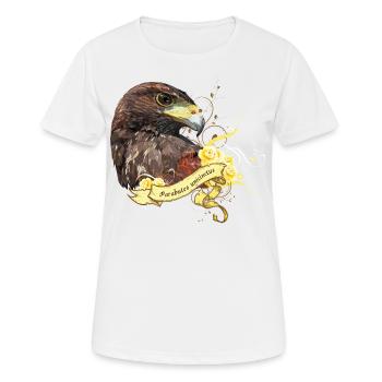 harris hawk - Women's Breathable T-Shirt - white - Front - AI Model Female 172 dark (172cm)