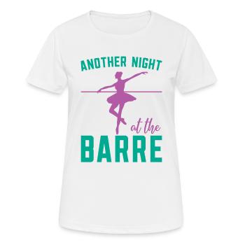 Eine Weitere Nacht Im Barre Ballerina Ballet - Frauen T-Shirt atmungsaktiv - Weiß - Vorne - AI Model Female 172 dark (172cm)