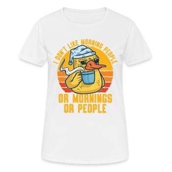 Ich Mag Kein - Frauen T-Shirt atmungsaktiv - Weiß - Vorne - AI Model Female 172 dark (172cm)