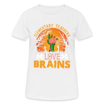 Elementary Teacher Lieben Brains Elementary School - Women's Breathable T-Shirt - white - Front - AI Model Female 172 dark (172cm)