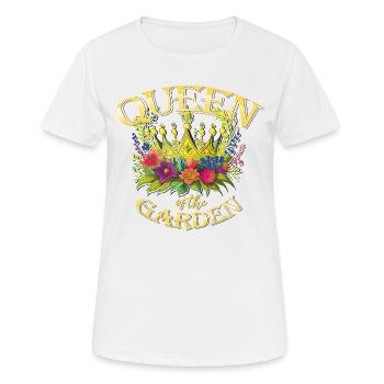 For hobby gardeners, flower lovers and nature lovers - Women's Breathable T-Shirt - white - Front - AI Model Female 172 dark (172cm)